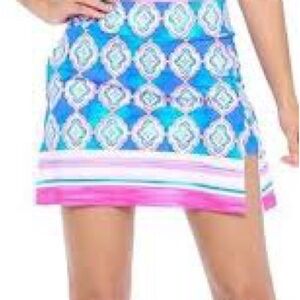 Aryeh printed skort with UPF 50 protection and side pockets NWT